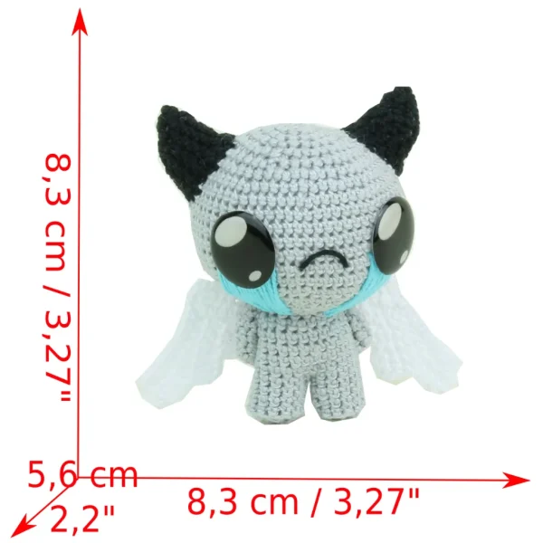 Binding of Isaac Apollyon Crochet Amigurumi measurements