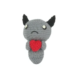 Binding of Isaac Dark Bum Crochet Amigurumi over white background