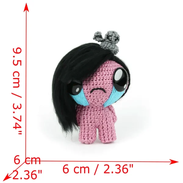 Binding of Isaac Eve Crochet Amigurumi measurements