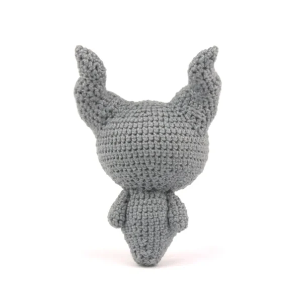 Binding of Isaac Lil Brimstone Crochet Amigurumi back view over white background