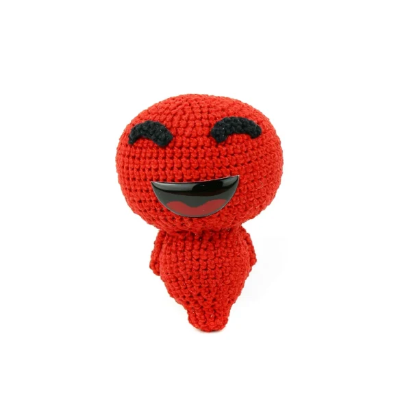 Binding of Isaac Lil CHAD Crochet Amigurumi over white background