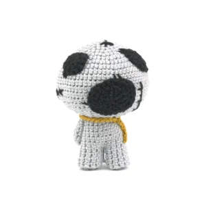 Binding of Isaac Keeper Crochet Amigurumi over white background