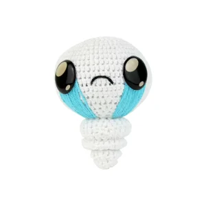 Binding of Isaac The Lost Crochet Amigurumi over white background