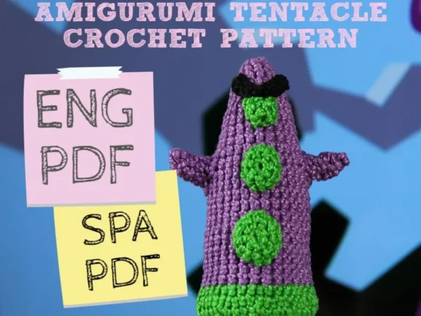 Purple Tentacle Amigurmi Pattern Cover Page