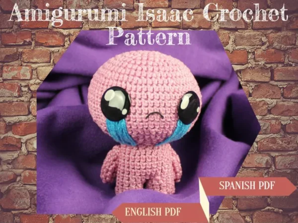 Pink Isaac Amigurmi Pattern Cover Page