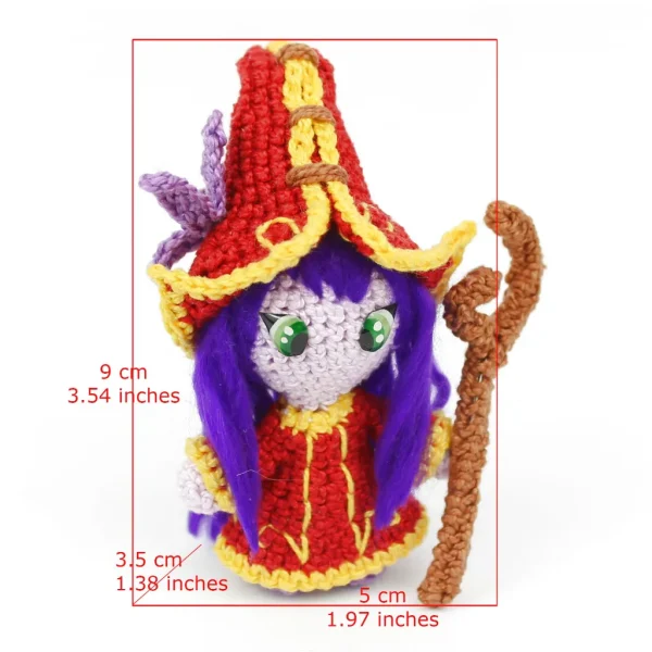 League of Legends Lulu Crochet Amigurumi measurements