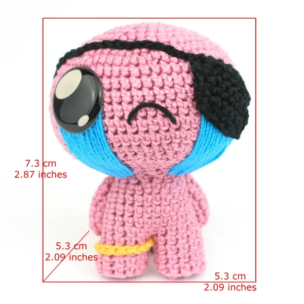 Binding of Isaac Cain Crochet Amigurumi measurements