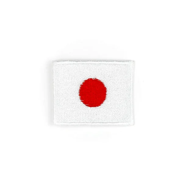 Japan Flag Embroidered Patch over white background