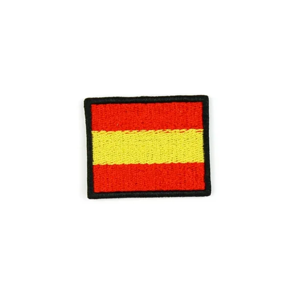 Spain Flag Embroidered Patch over white background