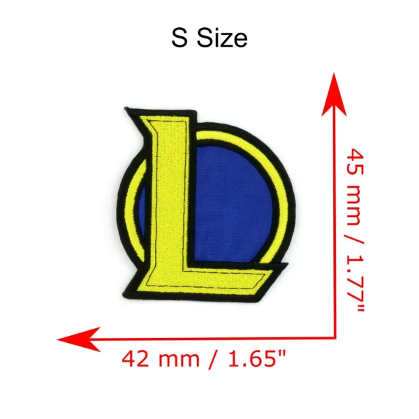 small LoL Icon Embroidered Patch League of Legends measurements