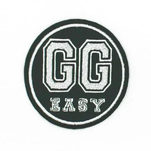 GG Easy Embroidered Patch over white background