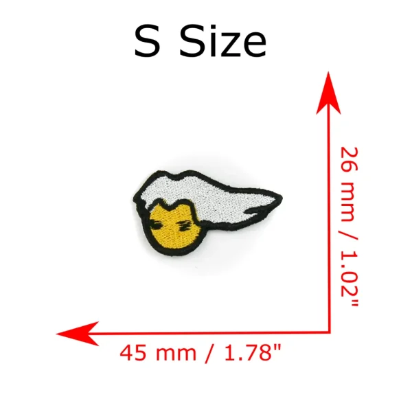 small PC Master Race Embroidered Patch measurements