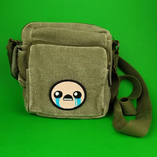 medium Isaac BibleThump Twitch Emote Embroidered Patch on bag