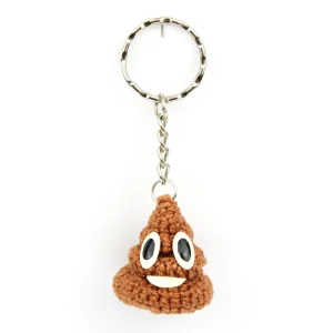 Pile of Poo Keychain over white background