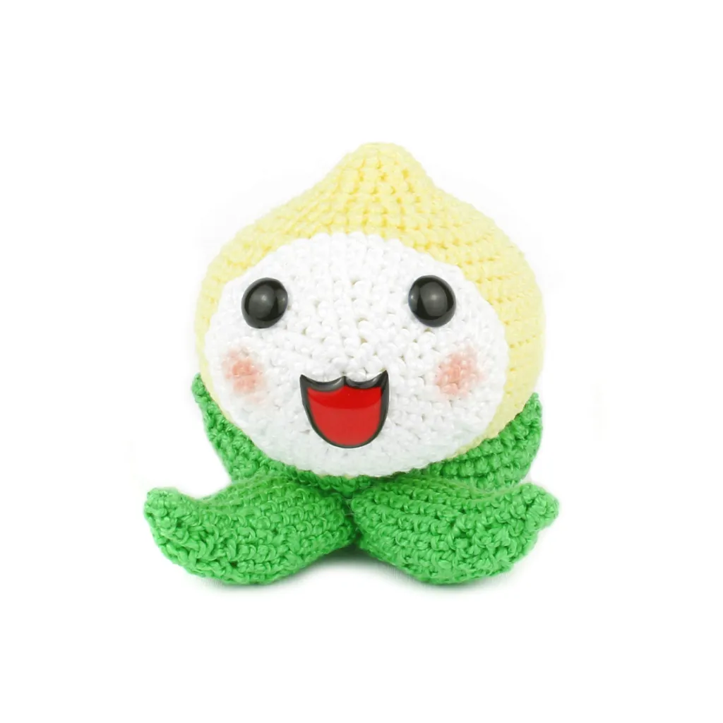 Crochet White Onion Stuffed Plush Amigurumi Pretend Play -  in 2023