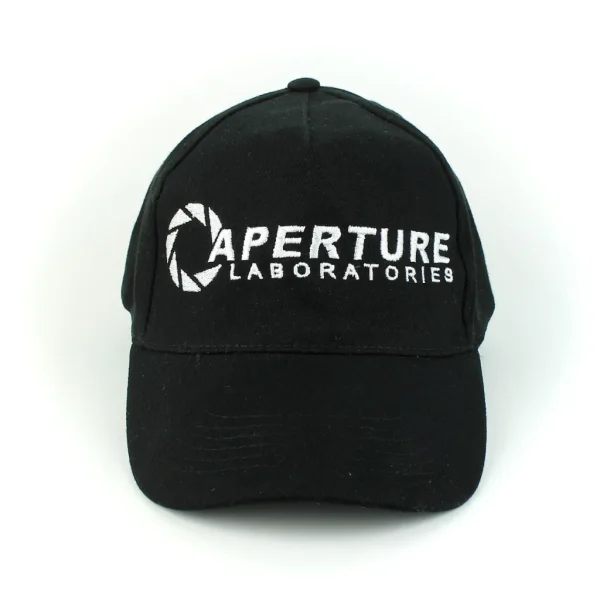 Aperture Laboratories Embroidered Cap front view over white background