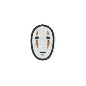 Anime Fantasy Mask Embroidered Patch over white background