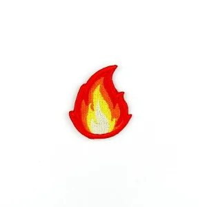 Scout Fire Embroidered Patch over white background