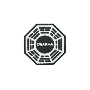 Lost Dharma Initiative Embroidered Patch over white background