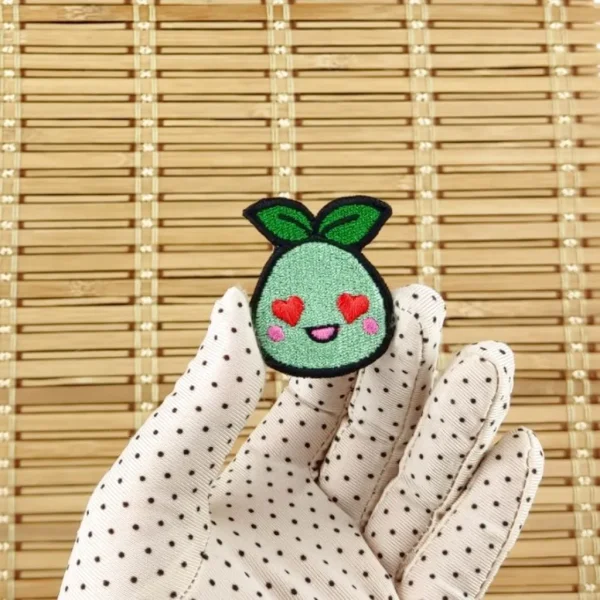 Mokoko Emote Embroidered Patch love on holding hand