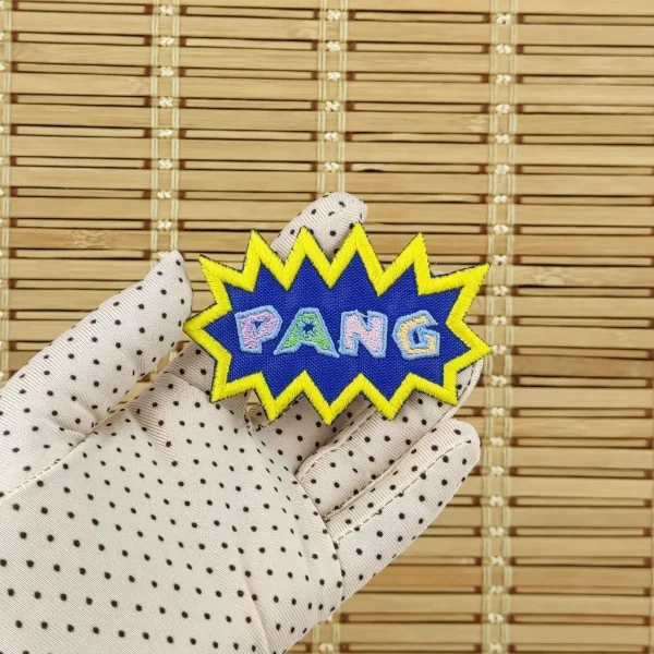 SUPER PANG Embroidered Patch on holding hand