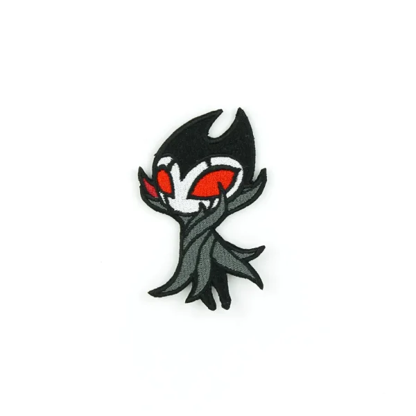 Hollow Knight Grimm Embroidered Patch over white background