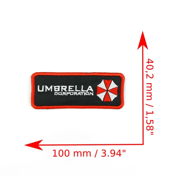 Umbrella Corporation Embroidered Patch measurements