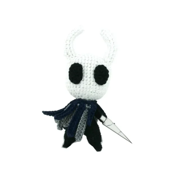 Knight Crochet Amigurumi front view over white background