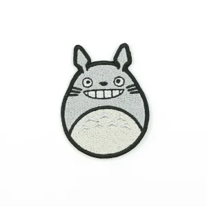 Kawaii Rabiit Embroidered Patch over white background