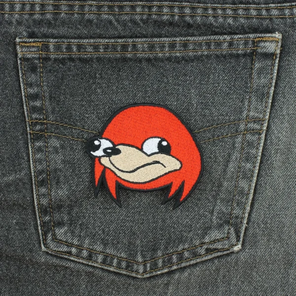 Ugandan Knuckles Embroidered Patch - Image 4